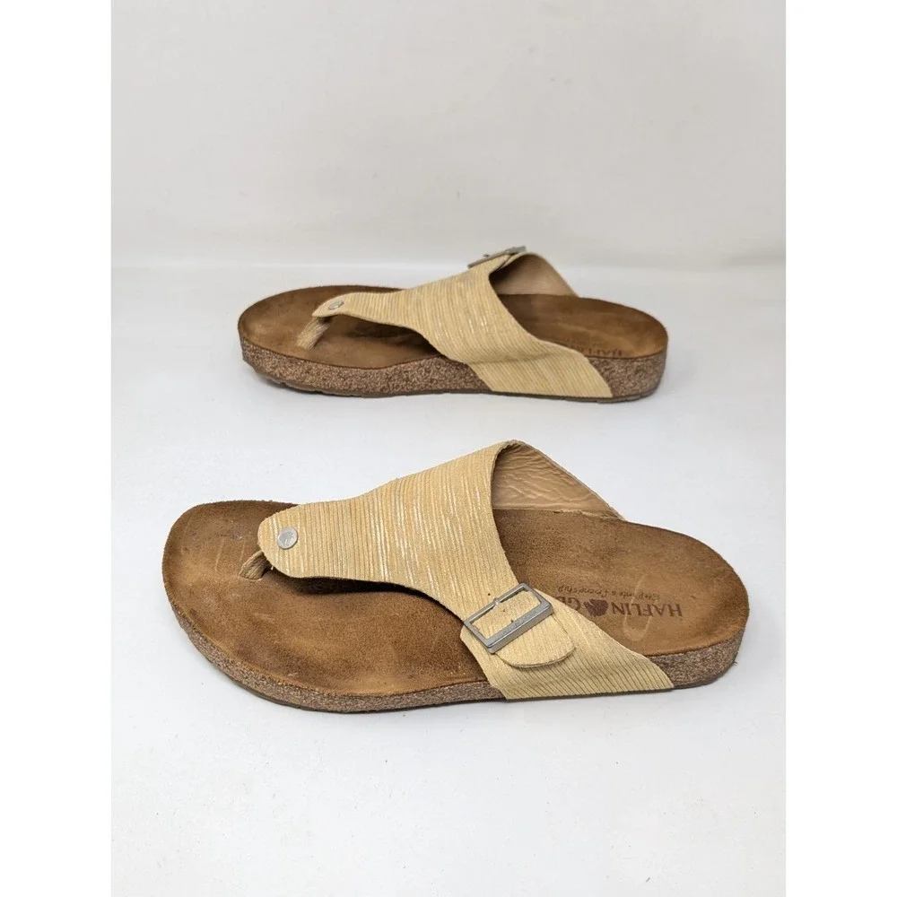 Haflinger Bio Conny Women's Size 42‎ / 11 Sandals 819018-1558 Yellow Leather